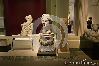 Cast gallery in the Ashmolean Museum, Oxford Editorial Stock Photo