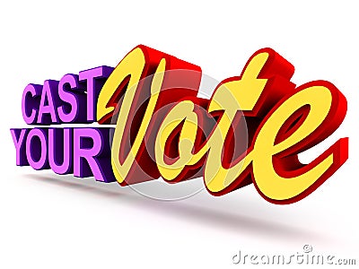 Cast your vote Stock Photo