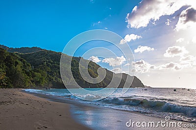 Castara Bay in Tobago Stock Photo