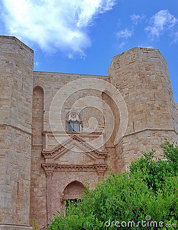 Castel del Monte fortress, 13th century, built by Frederick II of Swabia, Andria (Italy) Editorial Stock Photo
