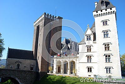 The Castel Henri IV of Pau, France Stock Photo