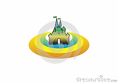 Castel logo / dreamland logo Vector Illustration