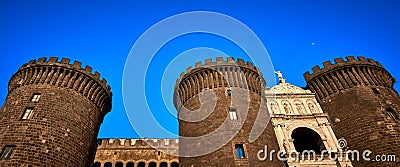 Castel Nuovo Medieval castle Naples Italy Stock Photo