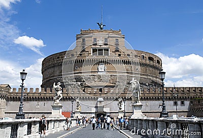 Castel Sant Angelo - Rome Editorial Stock Photo