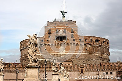 Castel Sant'Angelo in Rome Stock Photo