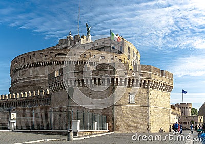 Castel Sant' Angelo in Rome Editorial Stock Photo