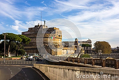 Castel Sant Angelo, Rome, Italy Editorial Stock Photo