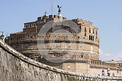 Castel Sant'Angelo (Santangelo) Rome - Italy Editorial Stock Photo