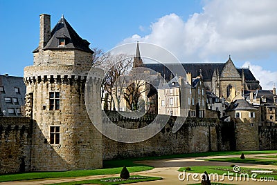 Castel in Vannes Stock Photo