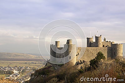 Castell Harlech Wales Stock Photo