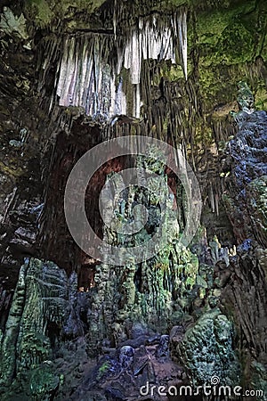 The Castellana Caves Stock Photo