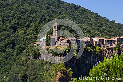 The Castellfollit de la roca, Spain Stock Photo