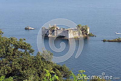 Castelli di Cannero. Island castle in Lake Maggiore Stock Photo