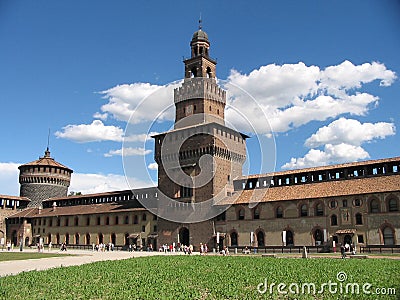 Castello di milano Stock Photo