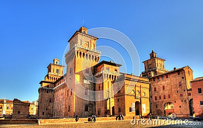 Castello Estense or castello di San Michele in Ferrara Stock Photo