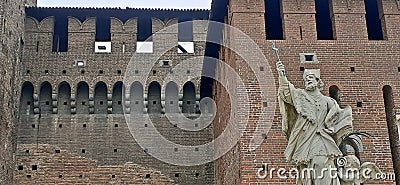 Castello Sforzesco, Milan, northern Italy Stock Photo