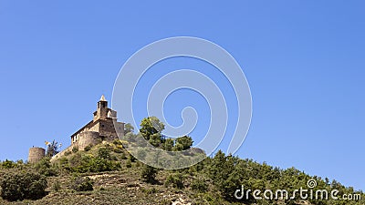 Castellvell castle in Solsona, LLeida, Spain Stock Photo