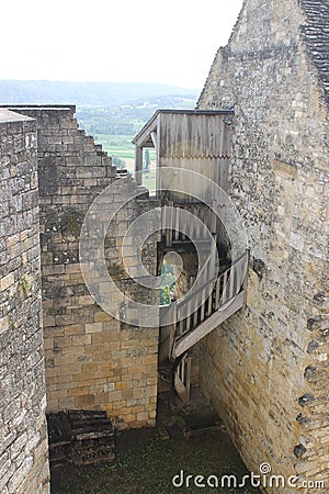 Castelnaud castle Stock Photo