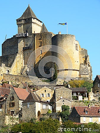 Castelnaud-la-Chapele ( France ) Stock Photo