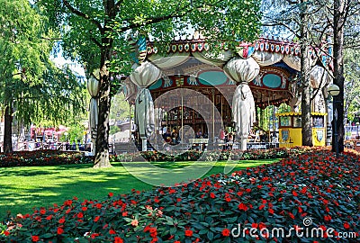 Castelnuovo del Garda, Italy - September 31 2016: Gardaland Theme Park in Castelnuovo Del Garda, Verona, Italy. Editorial Stock Photo