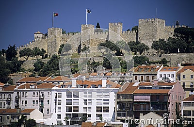 Castelo de Sao Jorge Stock Photo