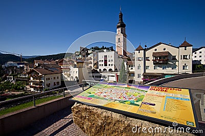 Castelrotto general view Editorial Stock Photo