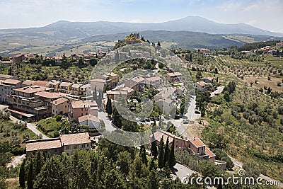 Castiglione d'Orcia place, Italy Stock Photo