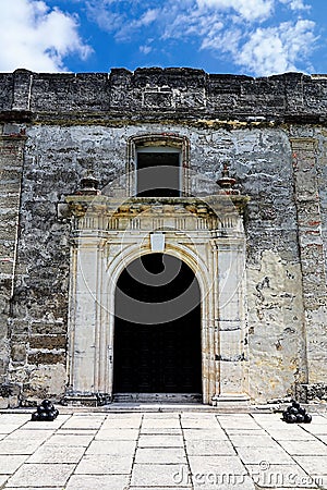Castillo De San Marcos Interior Wall, St. Augustine Editorial Stock Photo