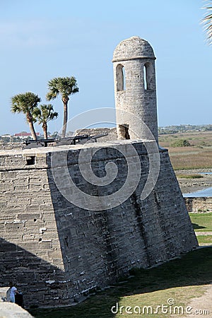 Lookout Tower Castillo de San Marco Tower Oldest Fort Editorial Stock Photo