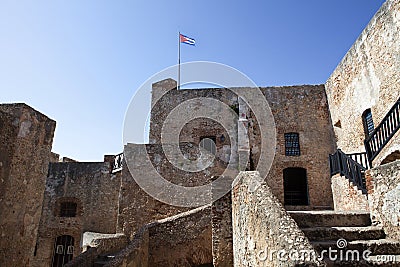 Castillo de San Pedro de la Roca del Morro in Santiago de Cuba - Cuba Stock Photo