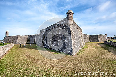 Castillo San Marcos, St Augustine, Florida Editorial Stock Photo