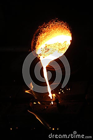 Casting Process in Foundry Stock Photo