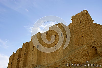 Castle in ancient Palmyra, Syria Stock Photo