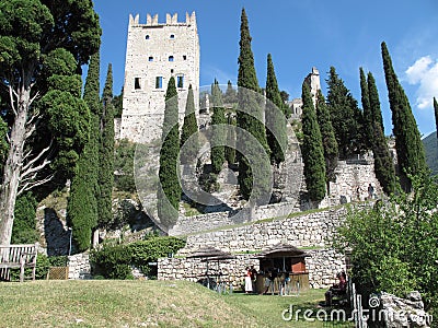 Castle, Arco, Italy Editorial Stock Photo