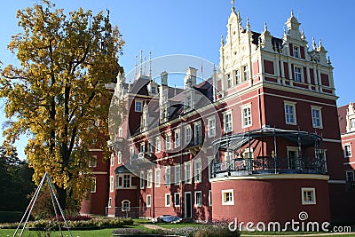 Castle in Bad Muskau Stock Photo