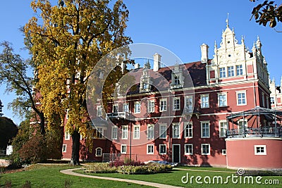 Castle in Bad Muskau Stock Photo