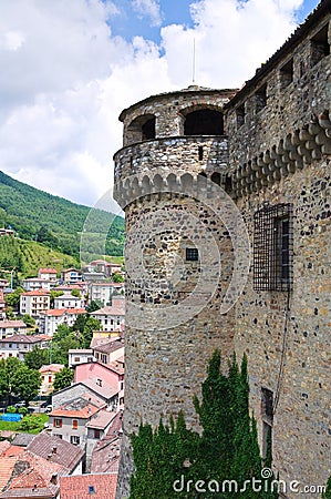 Castle of Bardi. Emilia-Romagna. Italy. Stock Photo