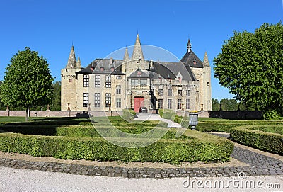 Castle Belgium Europe Kasteel van Laarne Stock Photo
