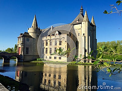 Castle Belgium Europe Kasteel van Laarne Stock Photo