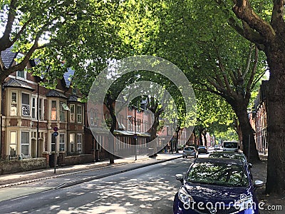 Castle boulevard Nottingham city, England. Editorial Stock Photo