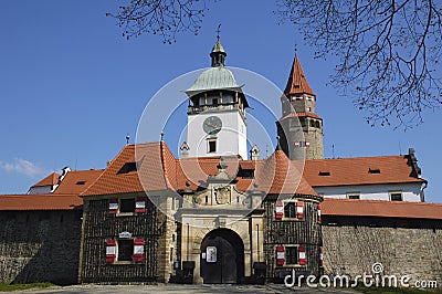 Castle Bouzov Stock Photo