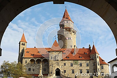 Castle Bouzov. Czech republic Stock Photo