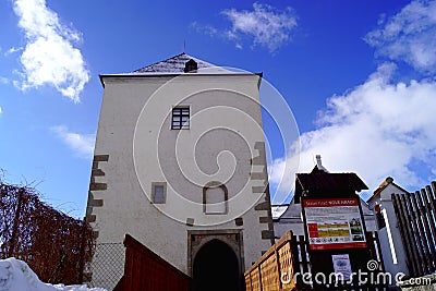 Castle, bridge and gate Editorial Stock Photo