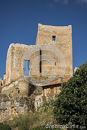 Castle in Calatanazor, Soria, Spain Stock Photo