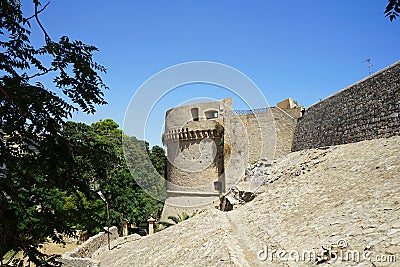 Castle of Carlo V, Crotone Editorial Stock Photo