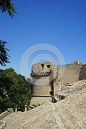 Castle of Carlo V, Crotone Editorial Stock Photo