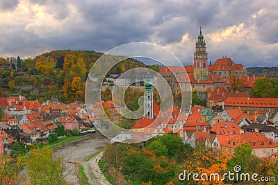 Castle Cesky Krumlov, Czech republic Stock Photo
