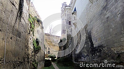 Castle Chateau de Breze in the Loire Valley. France Stock Photo