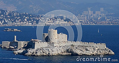 The castle Chateau dIf near Marseille, France Stock Photo