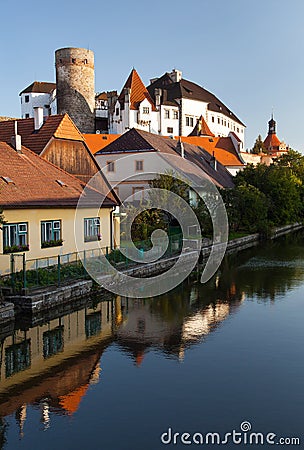 Castle chateau palace Jindrichuv Hradec Czech republic Editorial Stock Photo